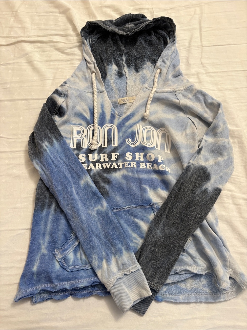 Ron Jon Blue Tie-Dye Pullover Hoodie